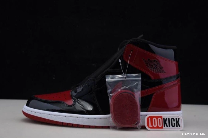 Bmlin shoes 555088-063 OG Jordan 1 Patent High Air Bred 0630